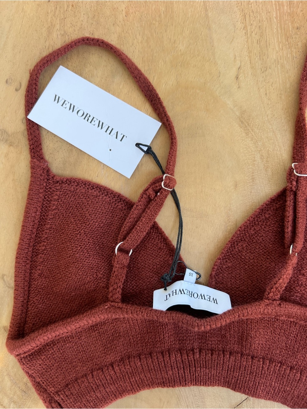 NWT We Wore What Sweater bra top - Picture 5 of 5